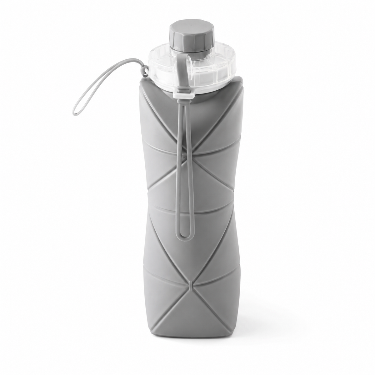 Silicone Folding Bottle | 600ML Silicon Foldable Bottle | Smart Travel Bottle Collapsible Design (Random Color)